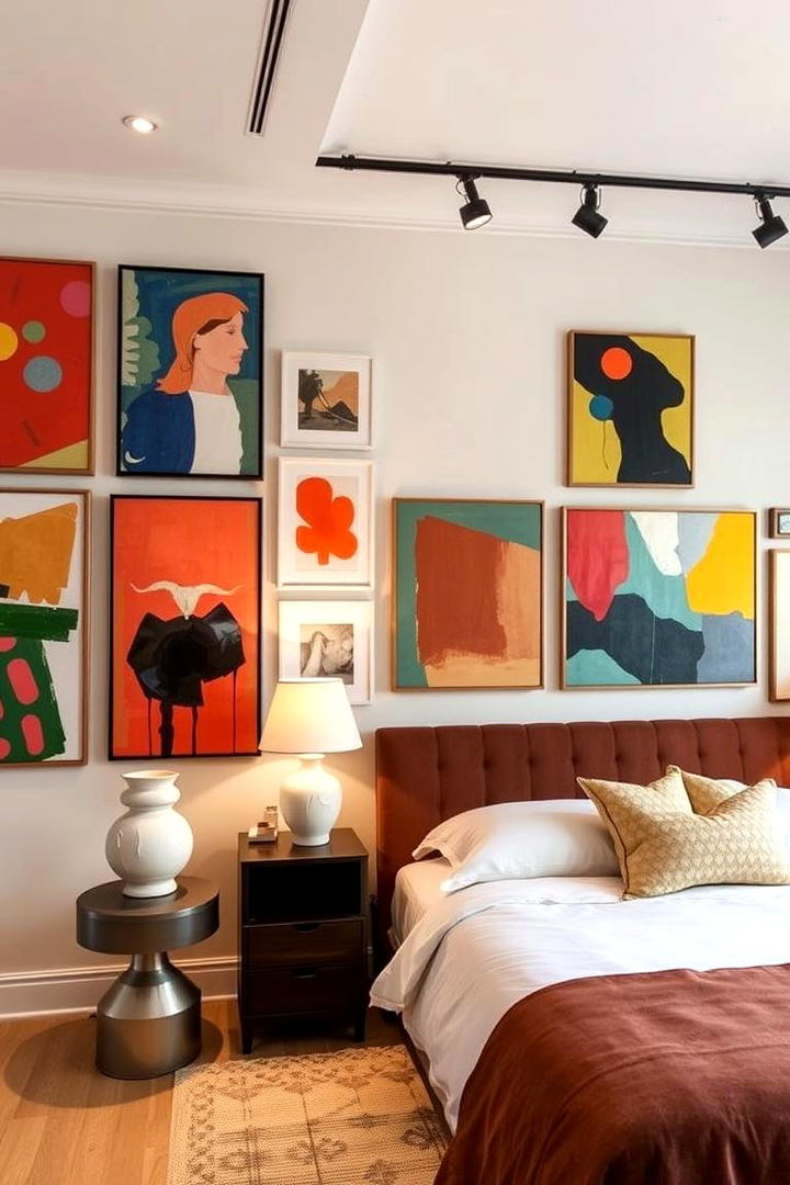 Art Filled Oasis - 30 Bedroom Ideas For Couples