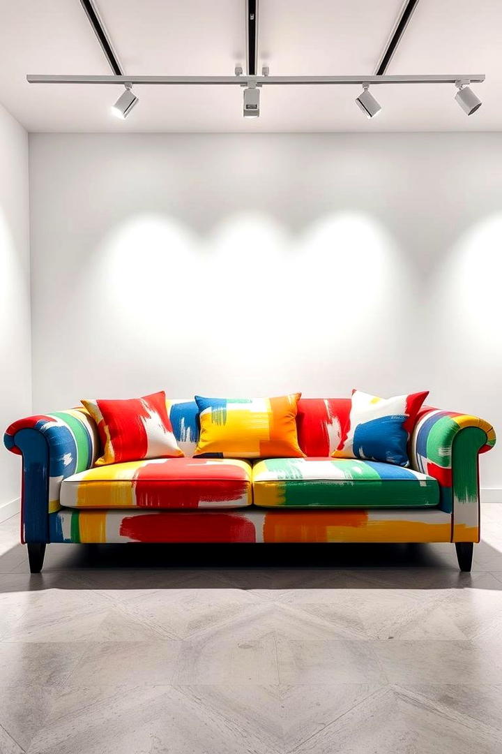 Art Inspired Couch Design - 21 Living Room Couch Ideas