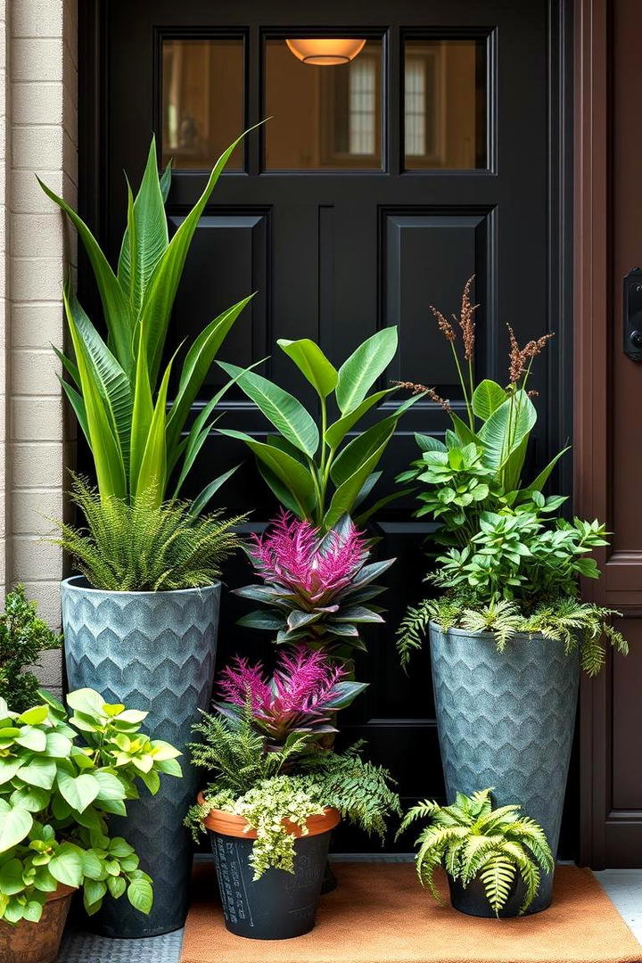 Artful Container Combinations - 21 Front Door Plants