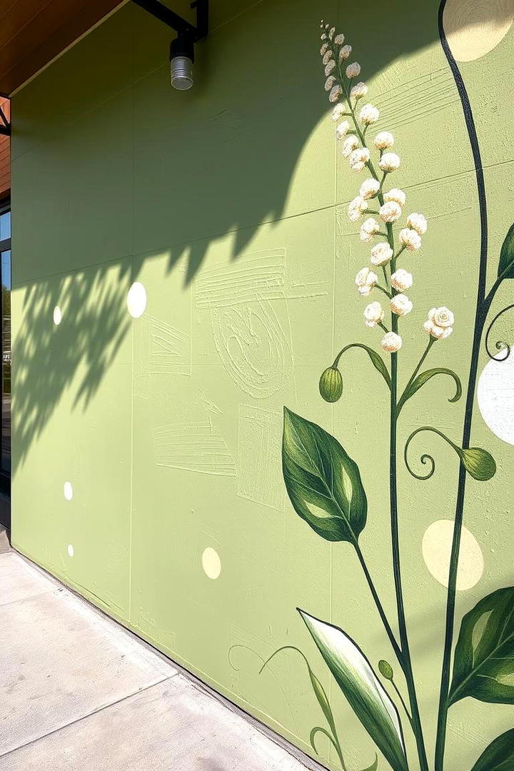 Artful Sage Murals and Designs - 21 Sage Green House Exterior Ideas