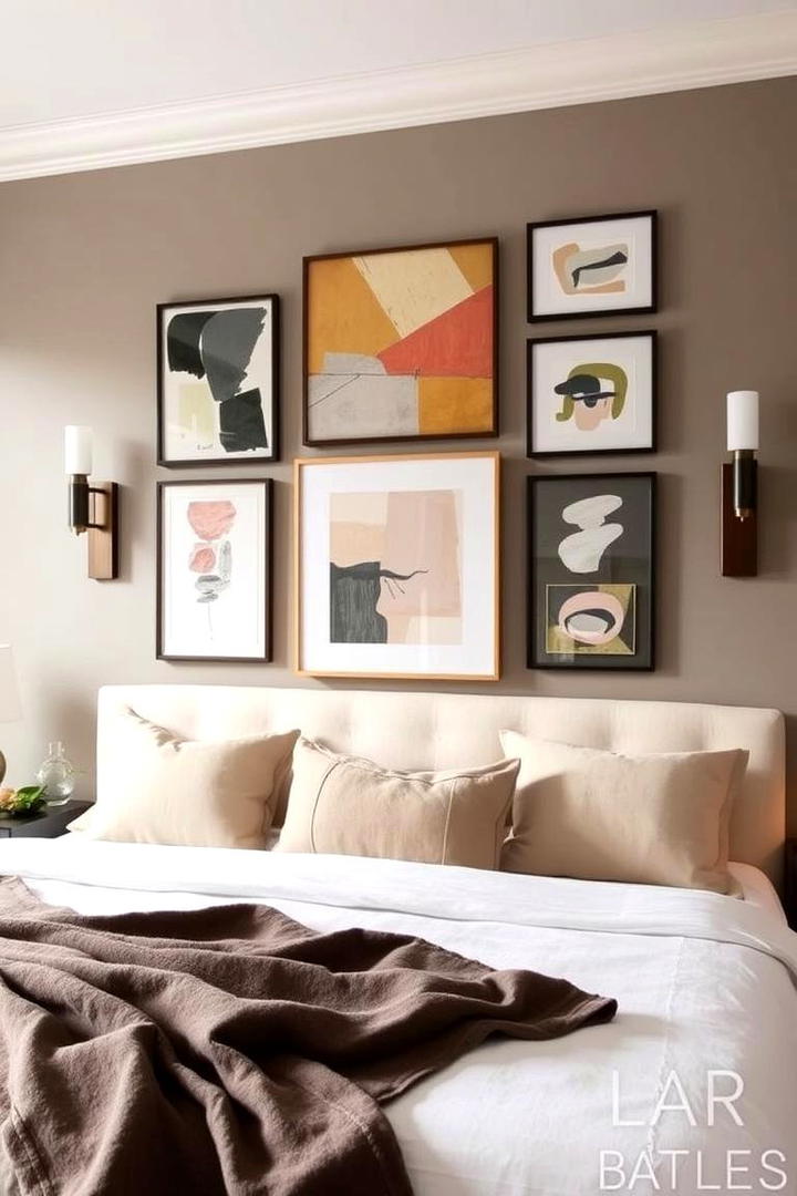 Artful Wall Decor Integration - 30 Small Guest Bedroom Ideas