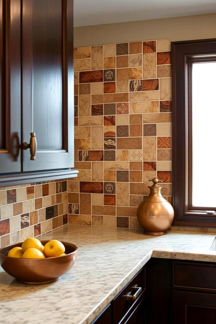 Artisan Ceramic Tile Accents - 30 Cabin Kitchen Ideas