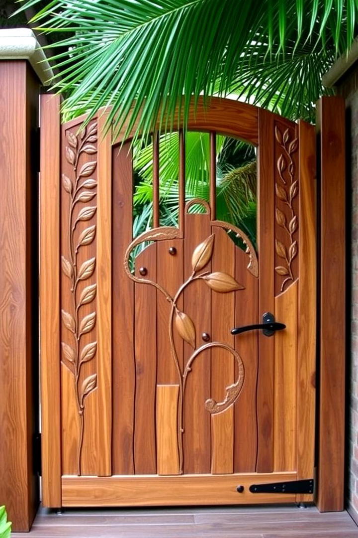 Artisan Handcrafted Finish - 30 Deck Gate Ideas