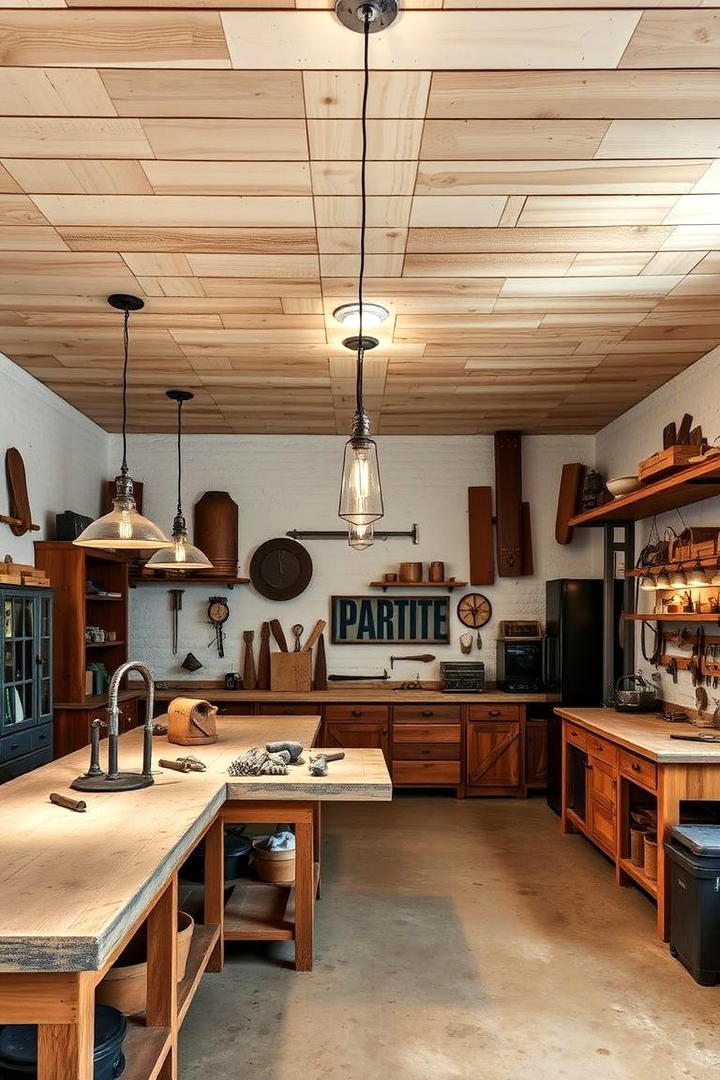 Artisanal Craftsmanship - 30 Shiplap Ceiling Ideas