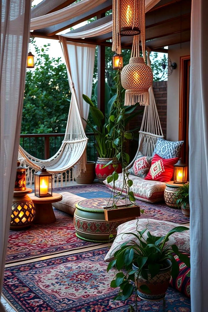 Artistic Bohemian Sanctuary - 21 Outdoor Living Room Ideas