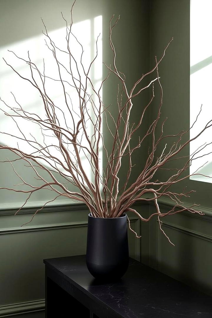 Artistic Branch Displays - 30 Fall Living Room Ideas