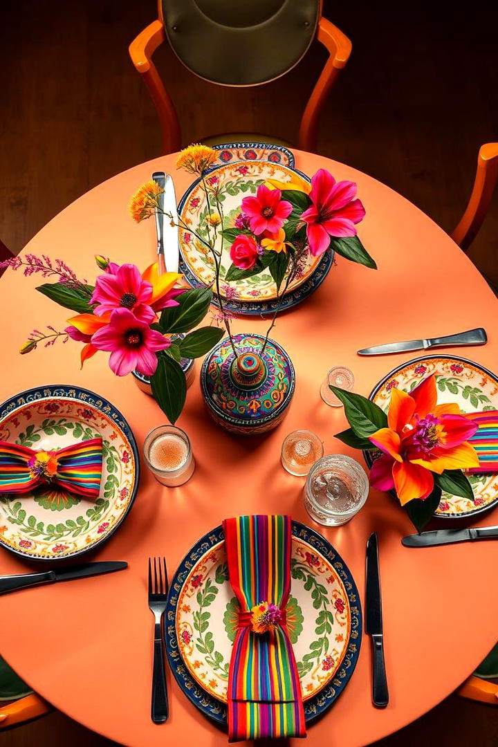 Artistic Color Explosion - 21 Tablescape Ideas