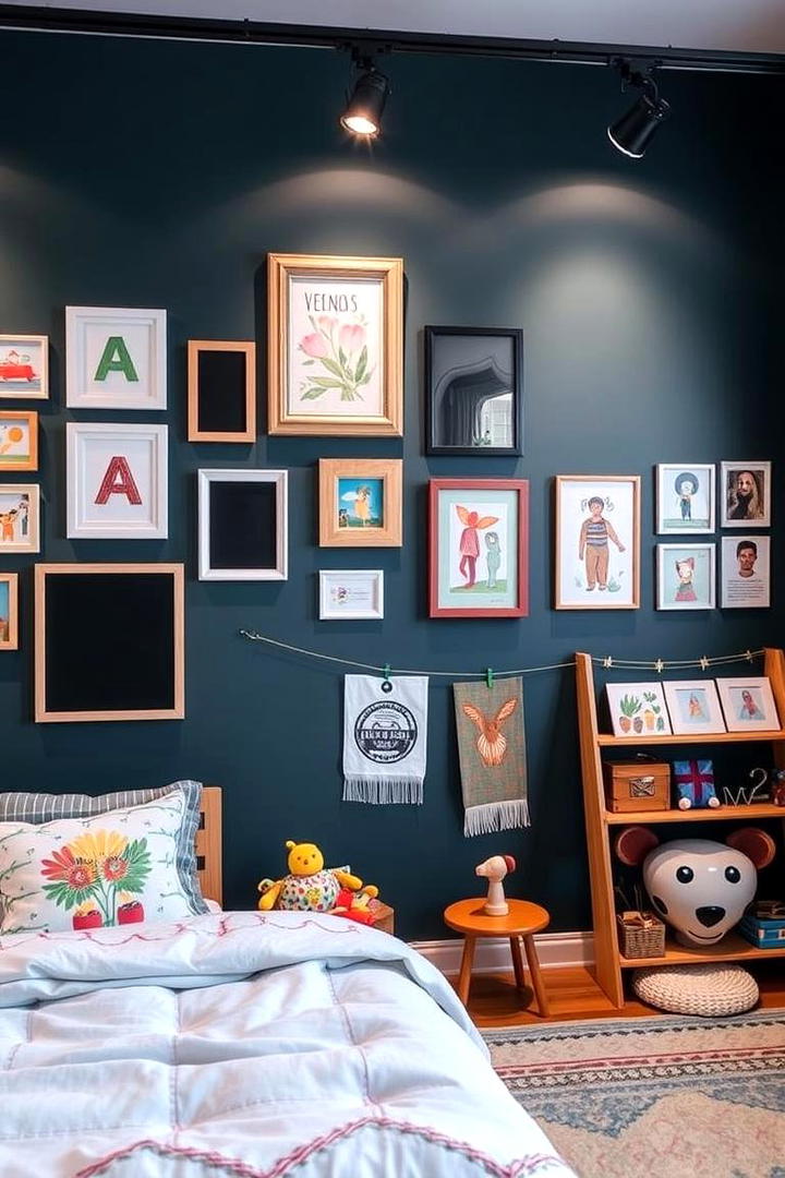 Artistic Expression Walls - 21 Shared Kids Room Design Ideas