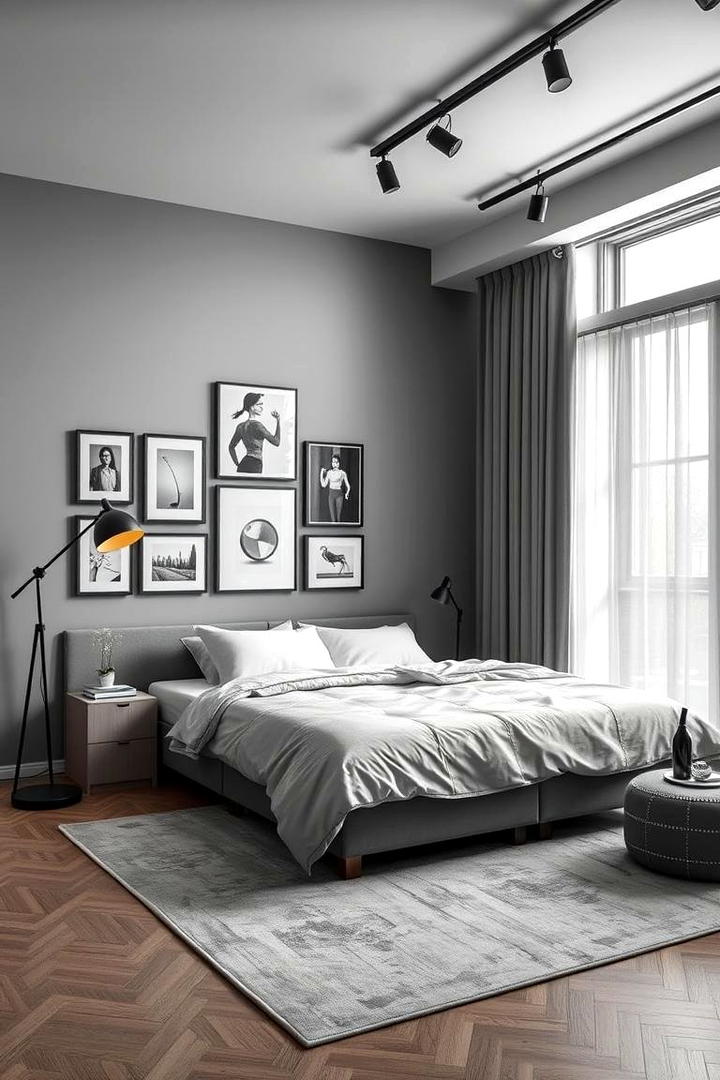 Artistic Expression in Dark Grey Design - 30 Dark Grey Bedroom Ideas