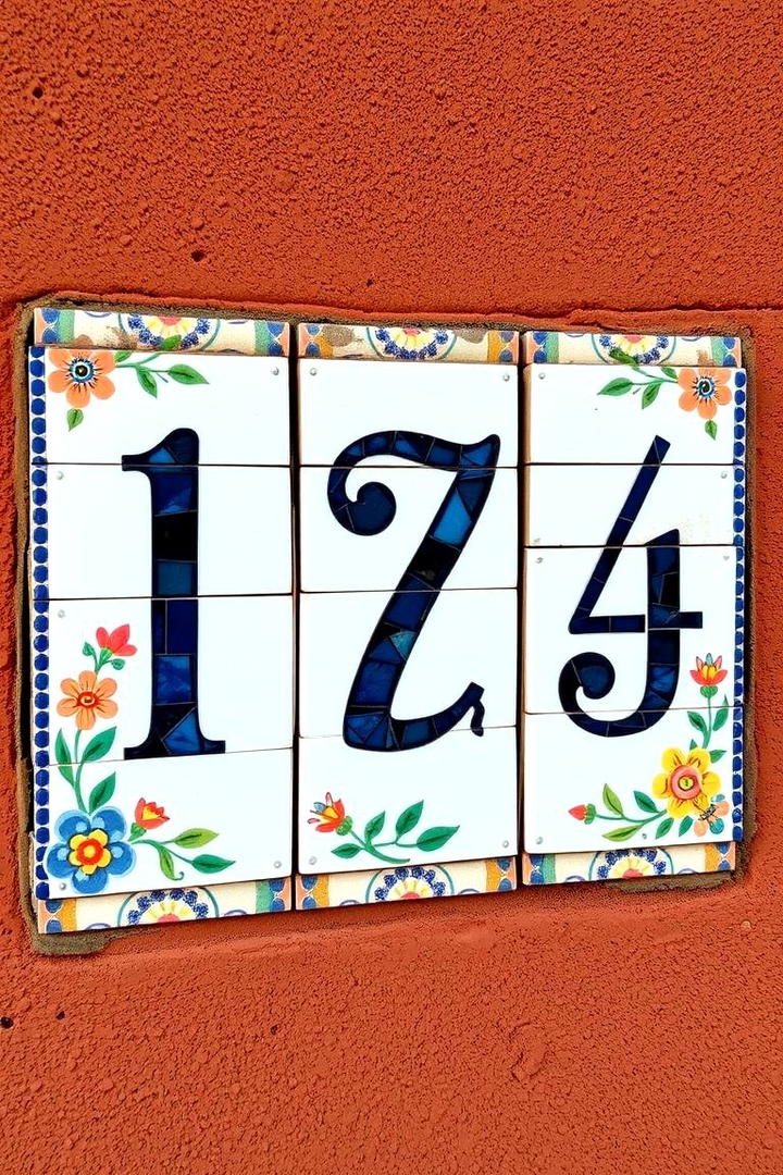 Artistic Expression in Numbers - 21 House Number Ideas