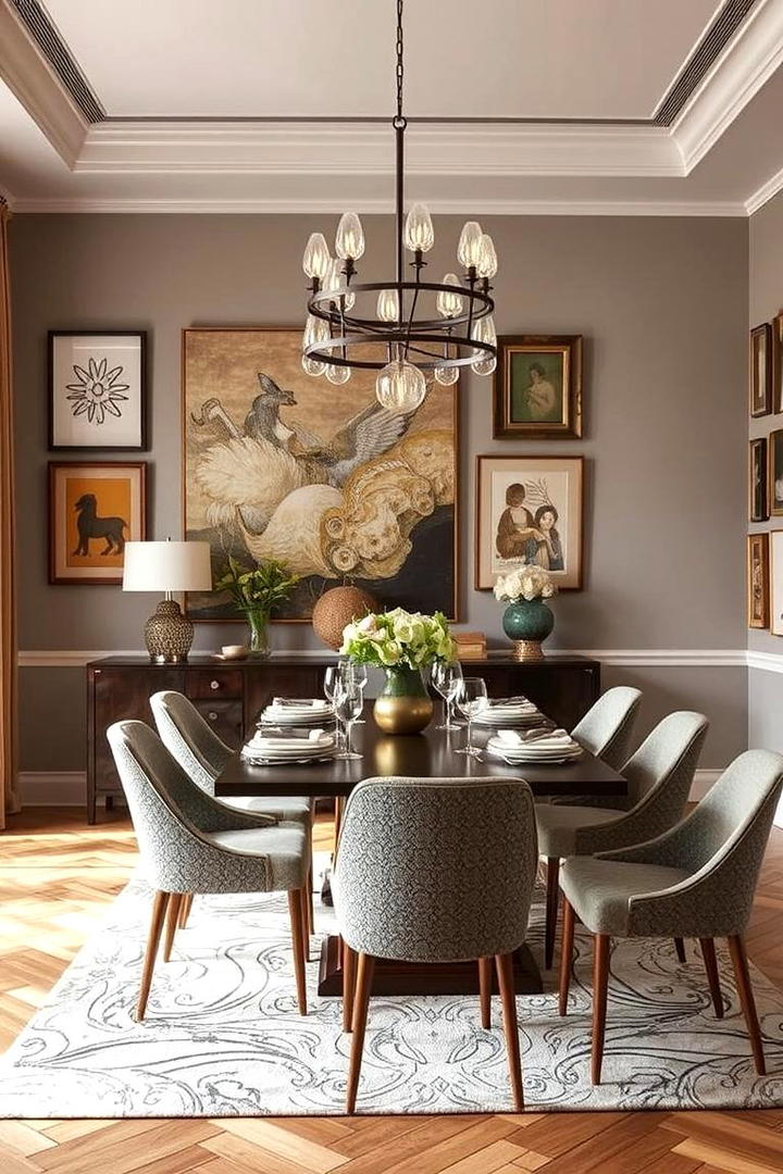 Artistic Gallery Dining Room - 21 Dining Room Design Ideas