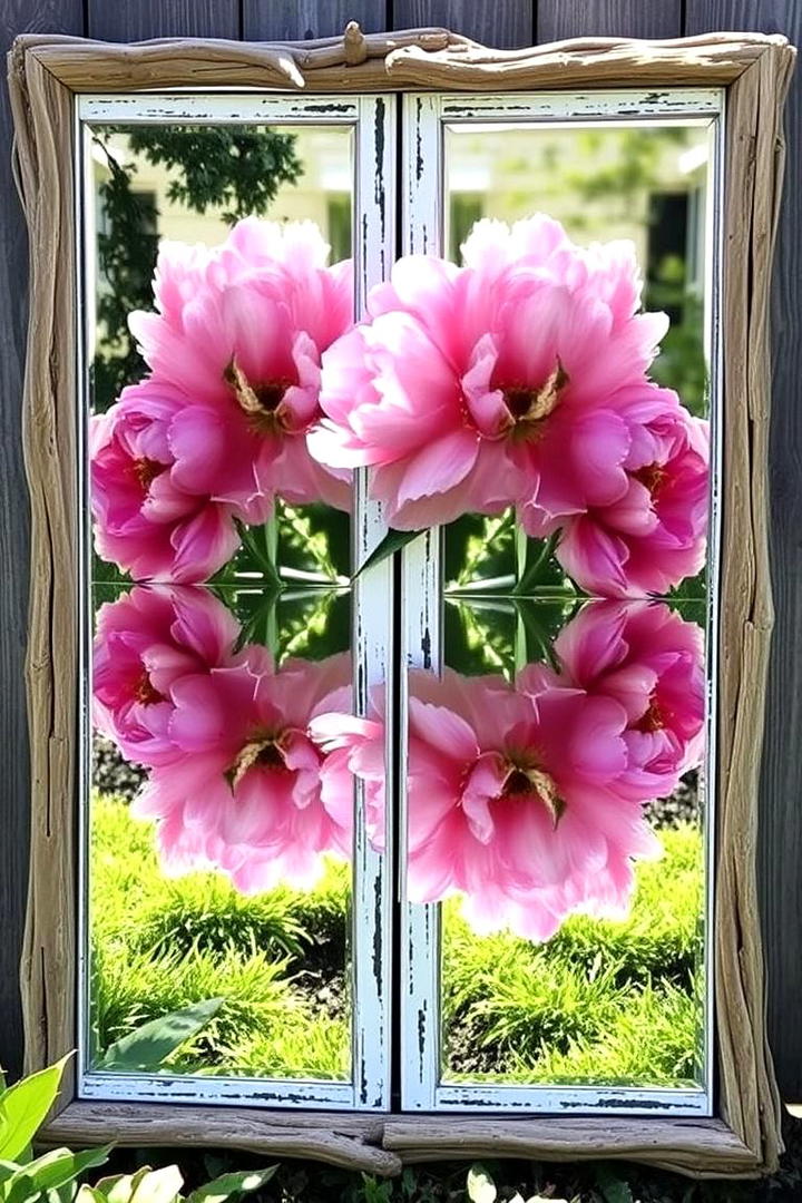 Artistic Garden Mirrors - 30 Garden Art Ideas