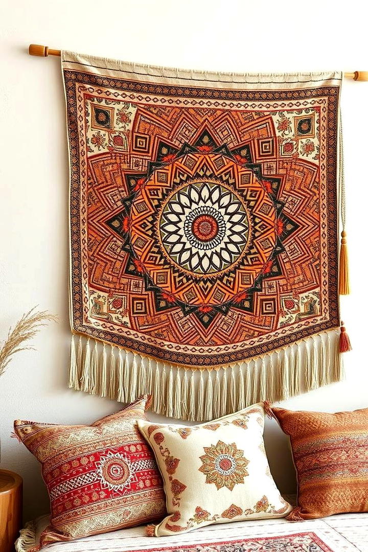 Artistic Patterned Tapestry Hangings - 21 Blank Wall Ideas