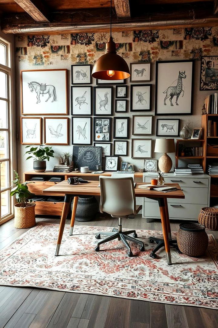 Artistic Personal Touches - 21 Home Office Decor Ideas