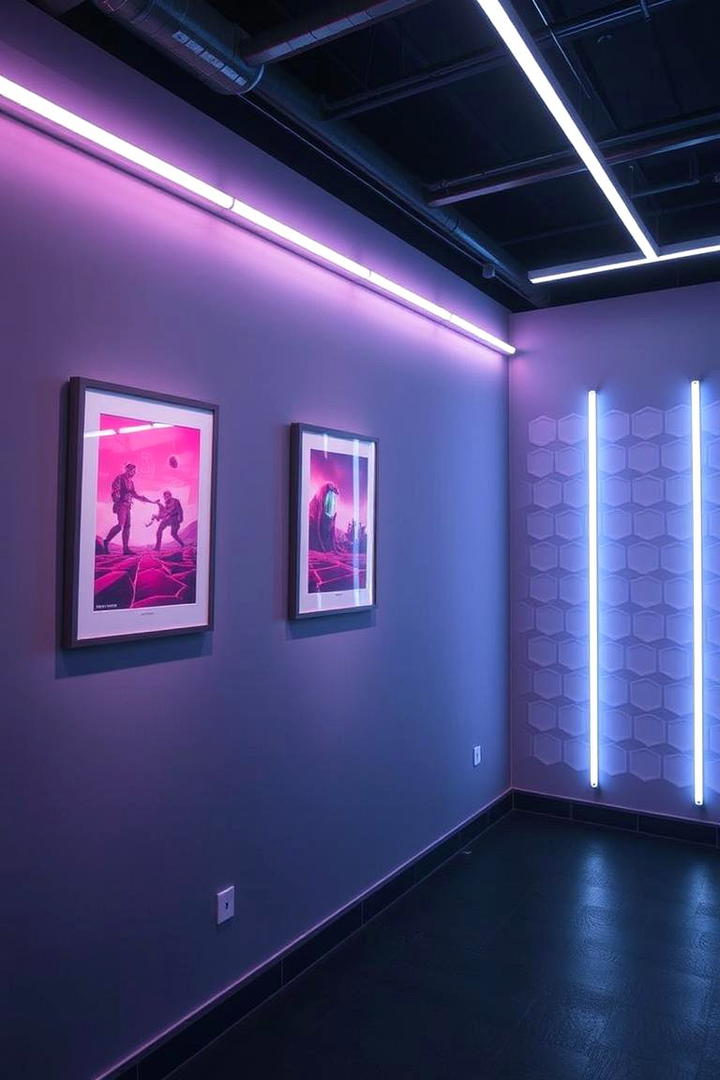 Artistic Pink Gaming Wall Decor - 30 Pink Gaming Setup Ideas