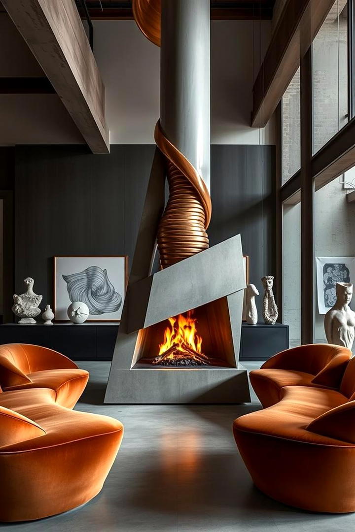 Artistic Sculptural Fireplaces - 21 Fireplace Ideas