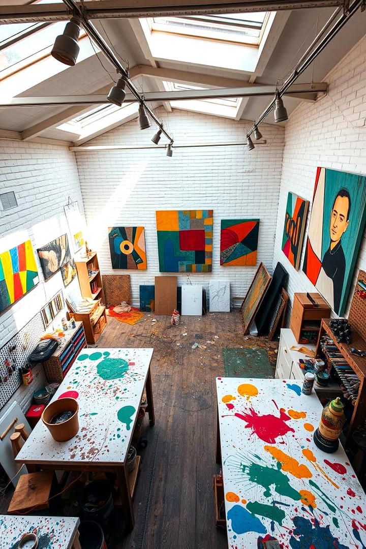 Artistic Studio Space - 30 She Shed Interior Ideas