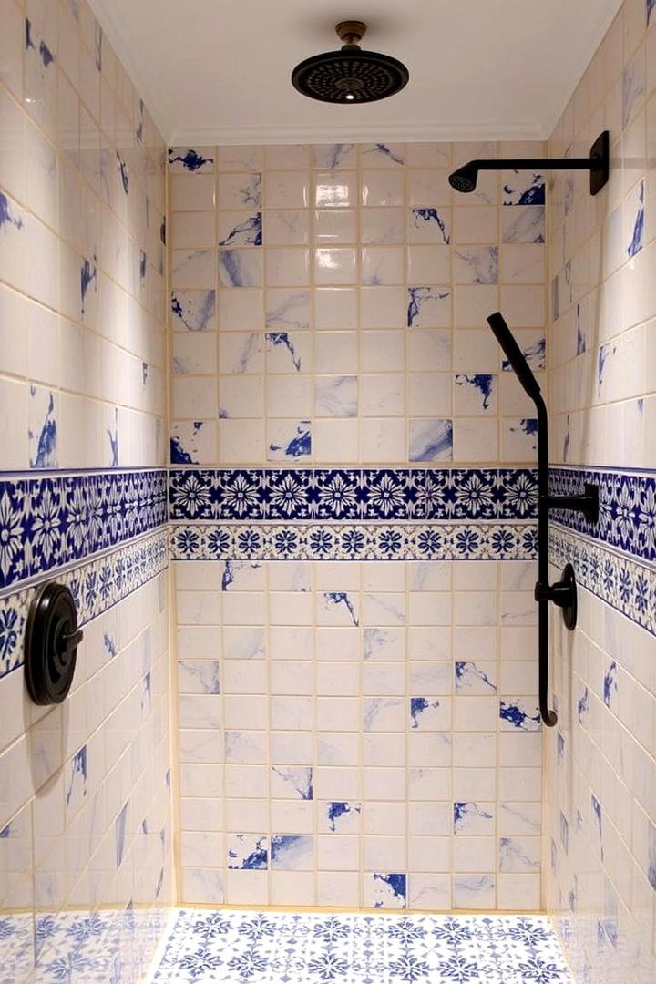 Artistic Tile Installations - 30 Half-wall Shower Ideas