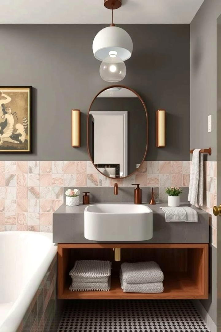 Artistic Touches - 21 Mid-century Modern Bathroom Ideas