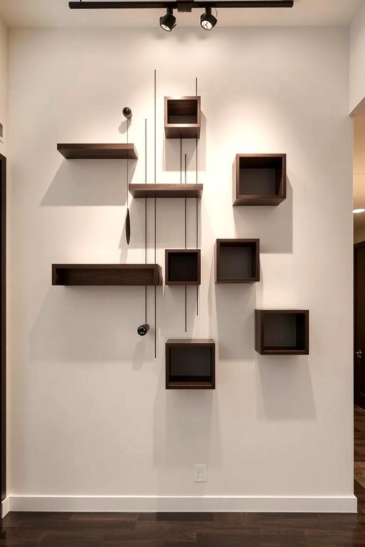 Artistic Wall mounted Shelf Sculpture - 21 Shelf Decor Ideas