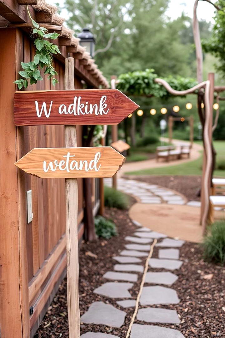 Artistic Wedding Signage - 21 boho wedding ideas