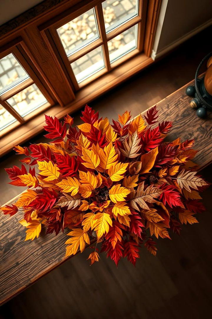 Autumn Leaf Arrangements - 30 Fall Mantel Decor Ideas