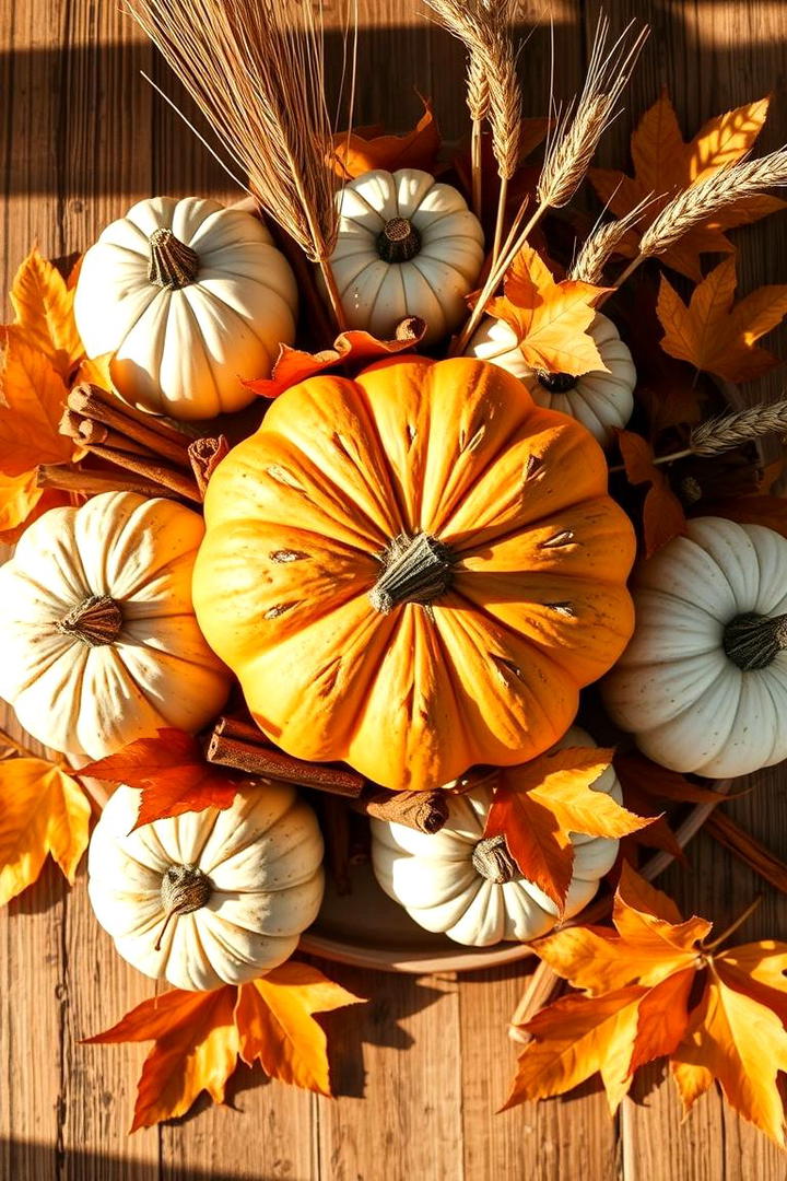 Autumn Pumpkin Centerpiece - 30 Friendsgiving Decor Ideas