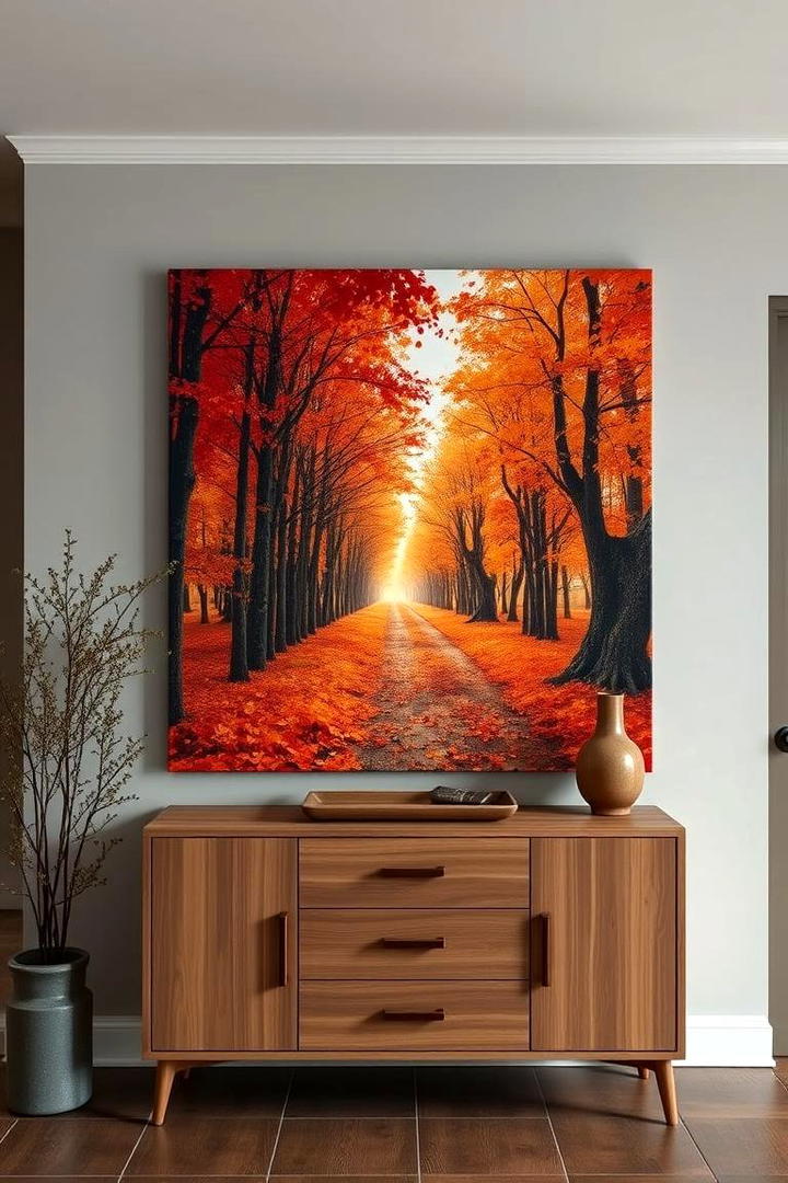 Autumn Themed Wall Art - 30 Friendsgiving Decor Ideas