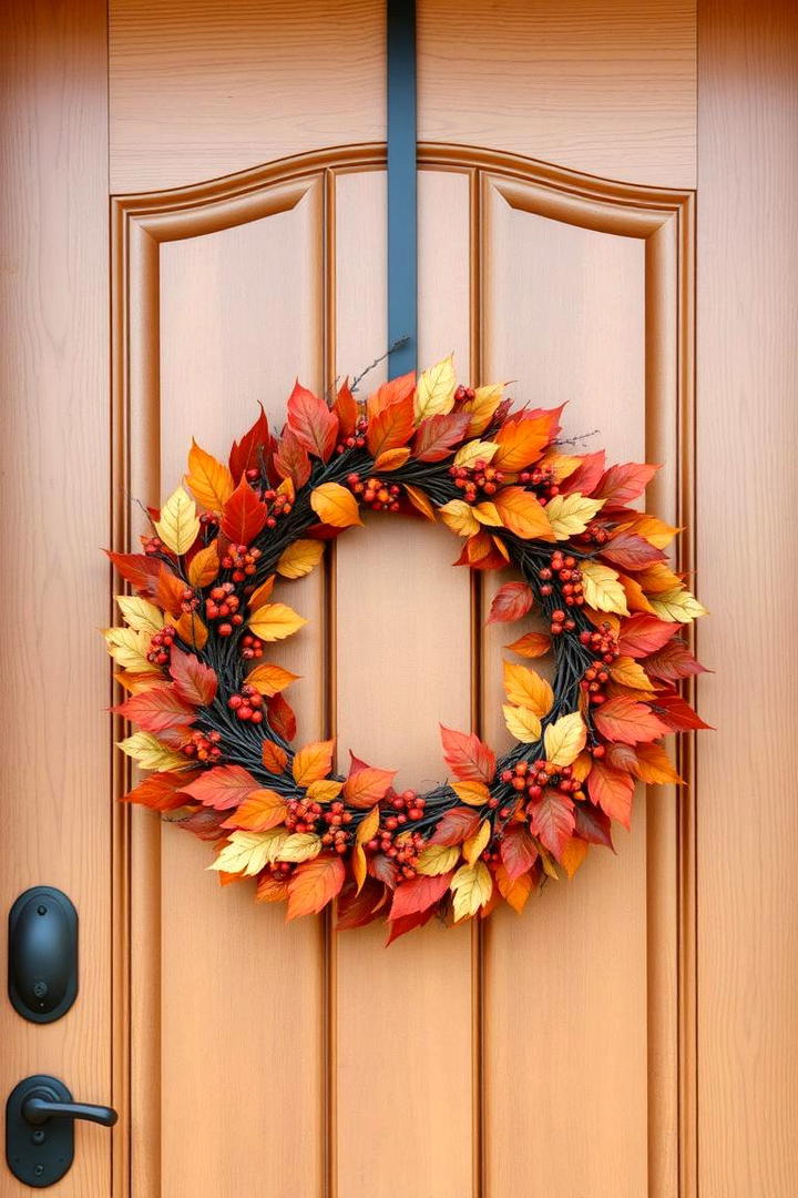 Autumnal Wreath Designs - 21 Fall Porch Decor Ideas