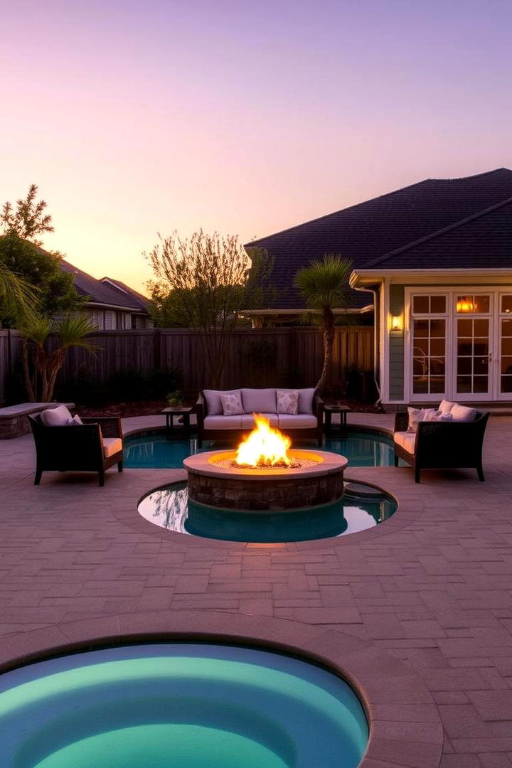 Backyard Fire Pit Pool Area - 17 Pool Landscaping Ideas