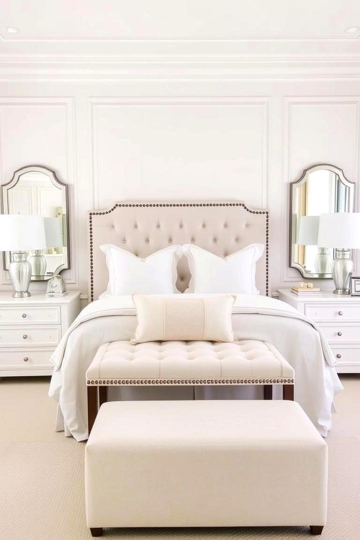 Balanced White Decor - 21 White Bedroom Ideas