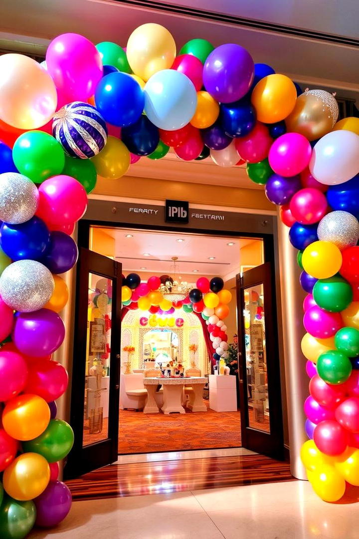 Balloon Arch Extravaganza - 30 Birthday Decoration Ideas