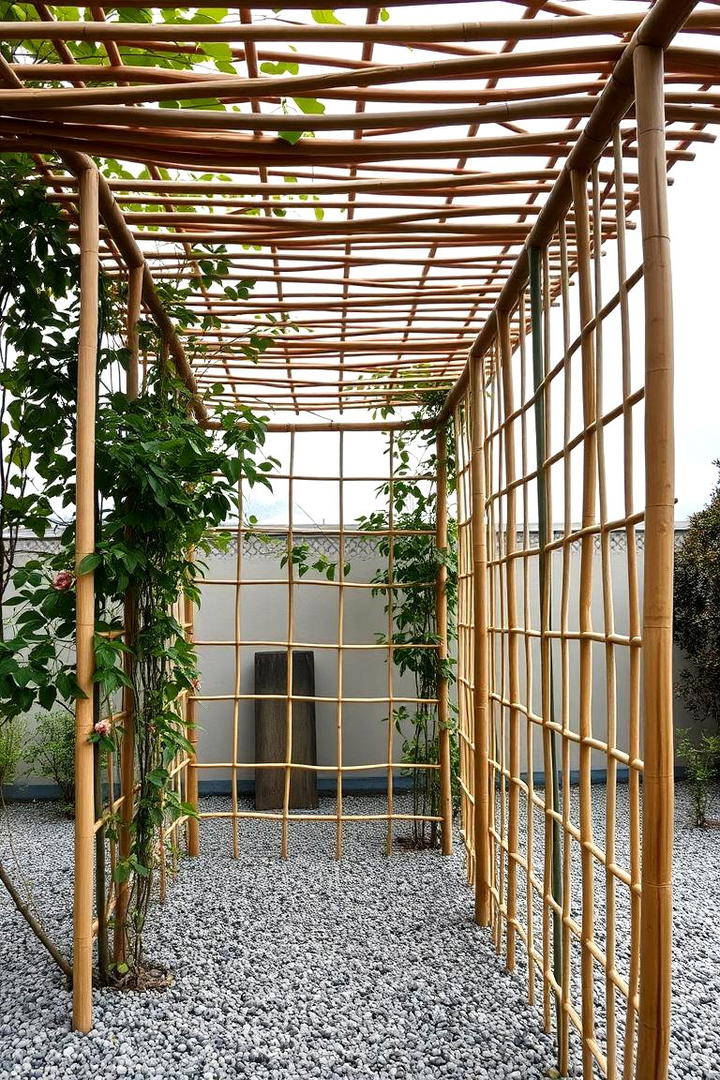 Bamboo Trellis Design - 21 Garden Trellis Ideas