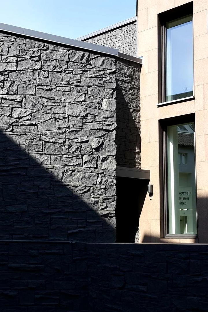 Basalt Modernity - 30 Types of Exterior House Stone