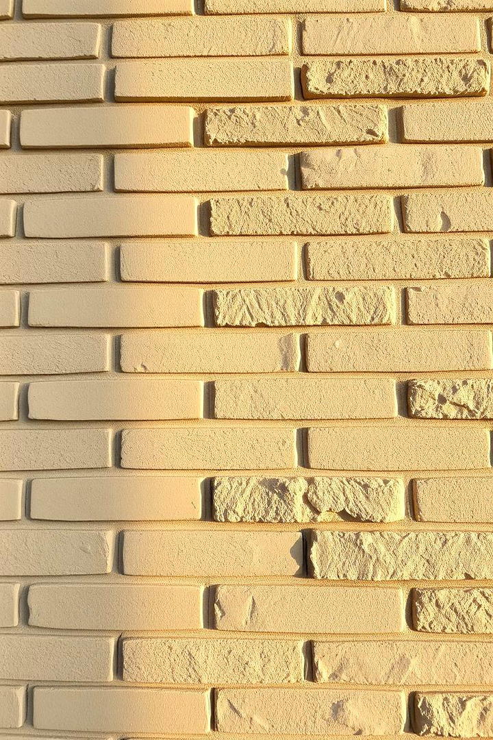 Beige Brick with Mixed Textures - 30 Beige Brick Exterior Home Ideas