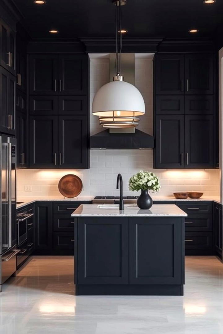 Black Cabinets for a Bold Statement - 30 Black Kitchen Cabinet Ideas