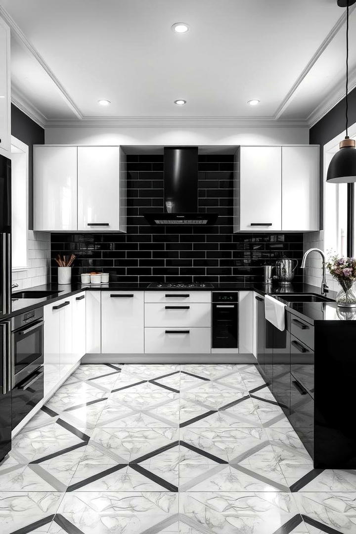 Black and White Contrast Shiplap - 30 Shiplap Backsplash Ideas for Your Kitchen