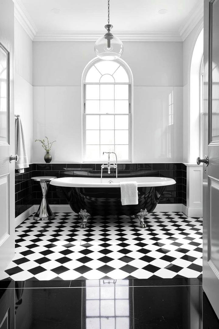 Black and White Tiles - 30 Bathroom Tile Ideas