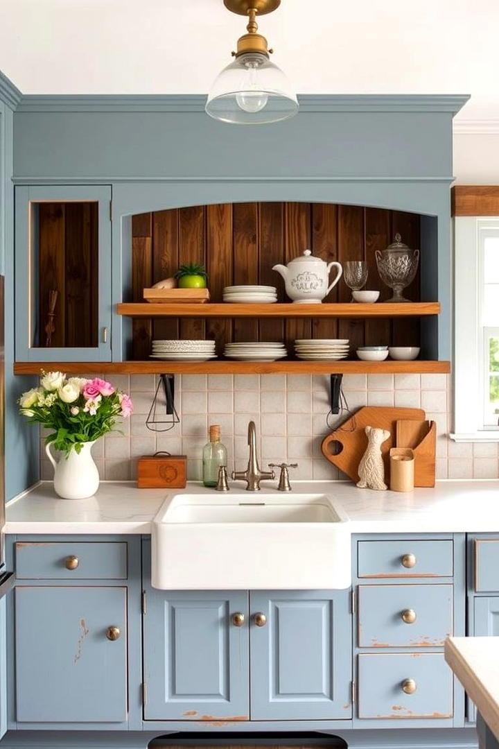 Blue Farmhouse Touch - 21 Blue Kitchen Ideas