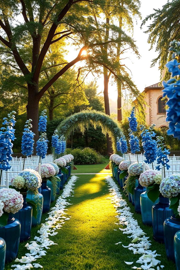 Blue Garden Romance - 30 Blue Wedding Theme Ideas