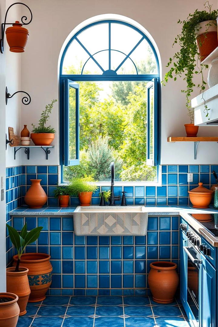 Blue Mediterranean Style Vibe - 21 Blue Kitchen Ideas