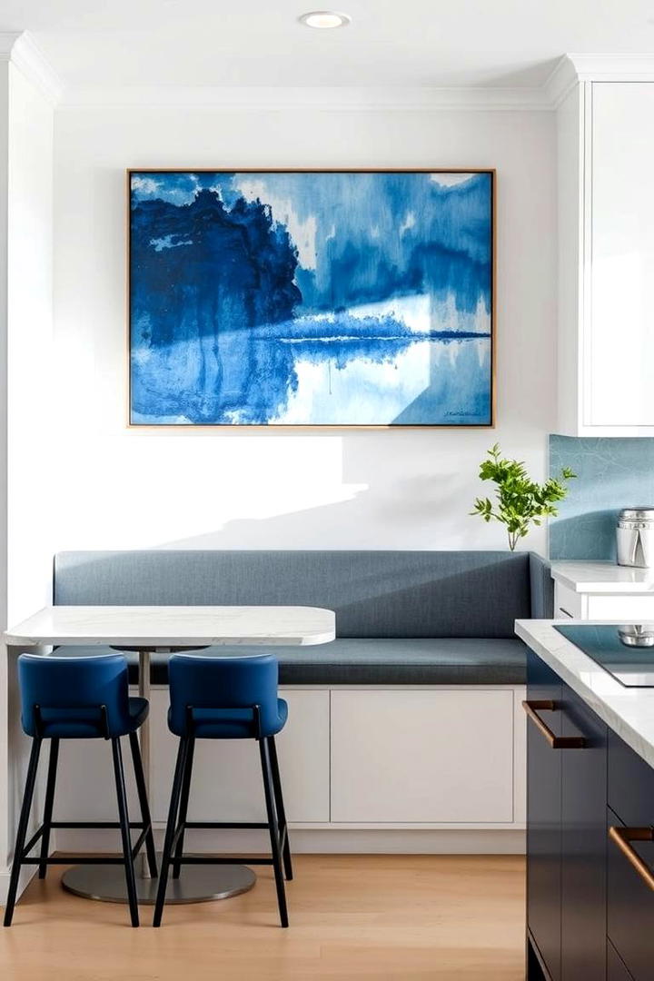 Blue Wall Art and Decor Highlights - 21 Blue Kitchen Ideas