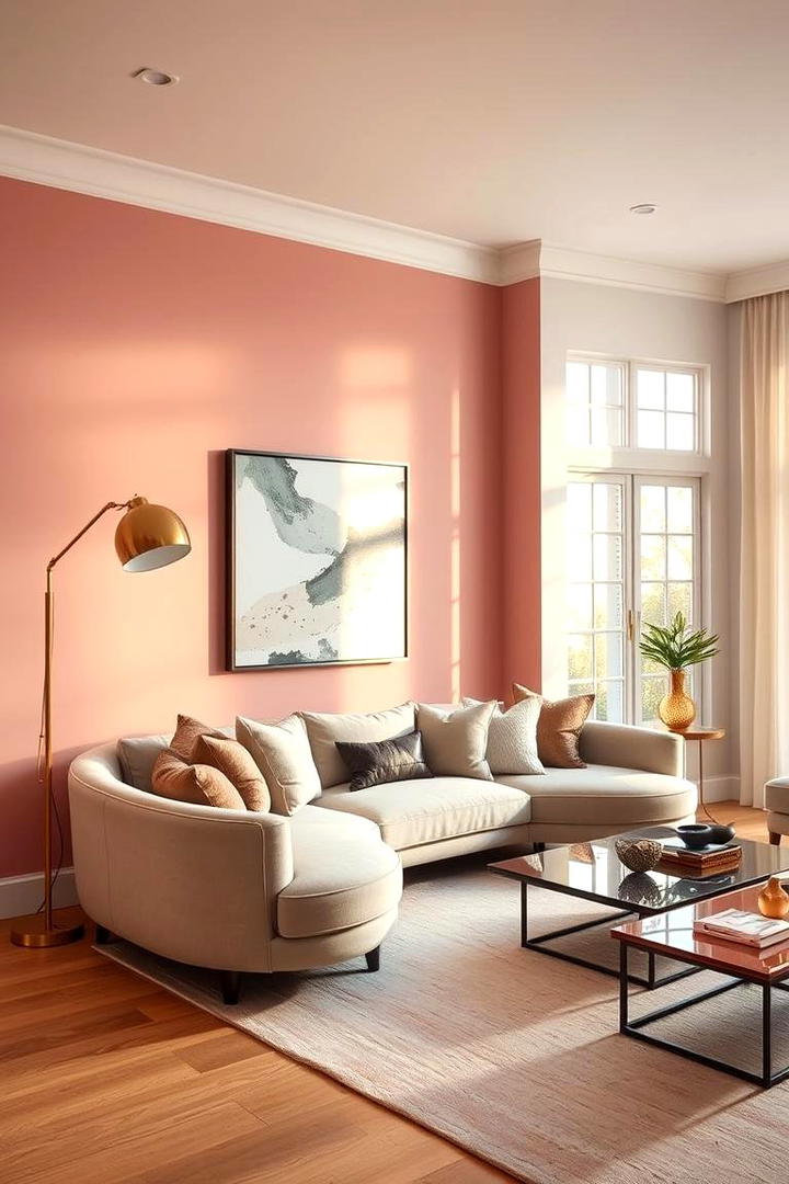 Blush Pink Accent Wall - 30 Pastel Colour Ideas for Your Home