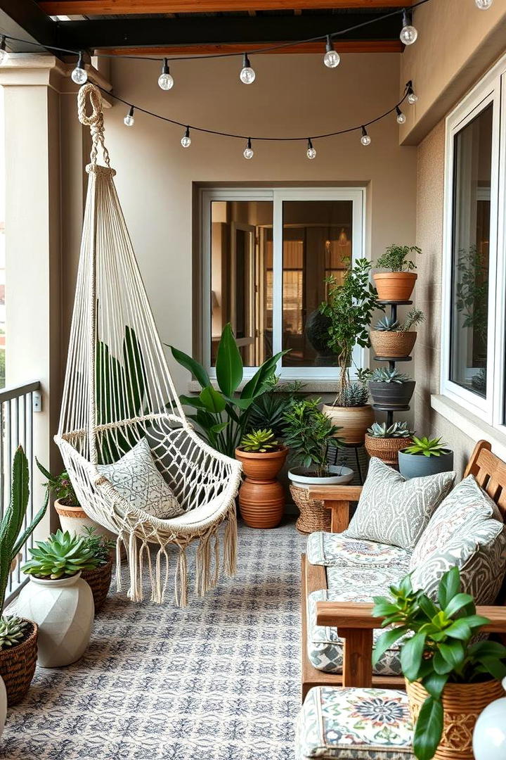 Bohemian Balcony Oasis - 30 House Decor Ideastxt