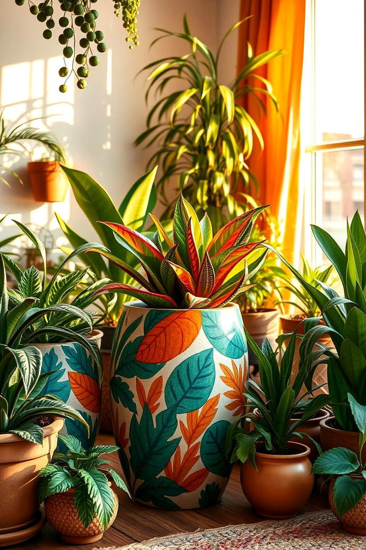 Bohemian Botanical Bliss - 21 Painted Pot Ideas