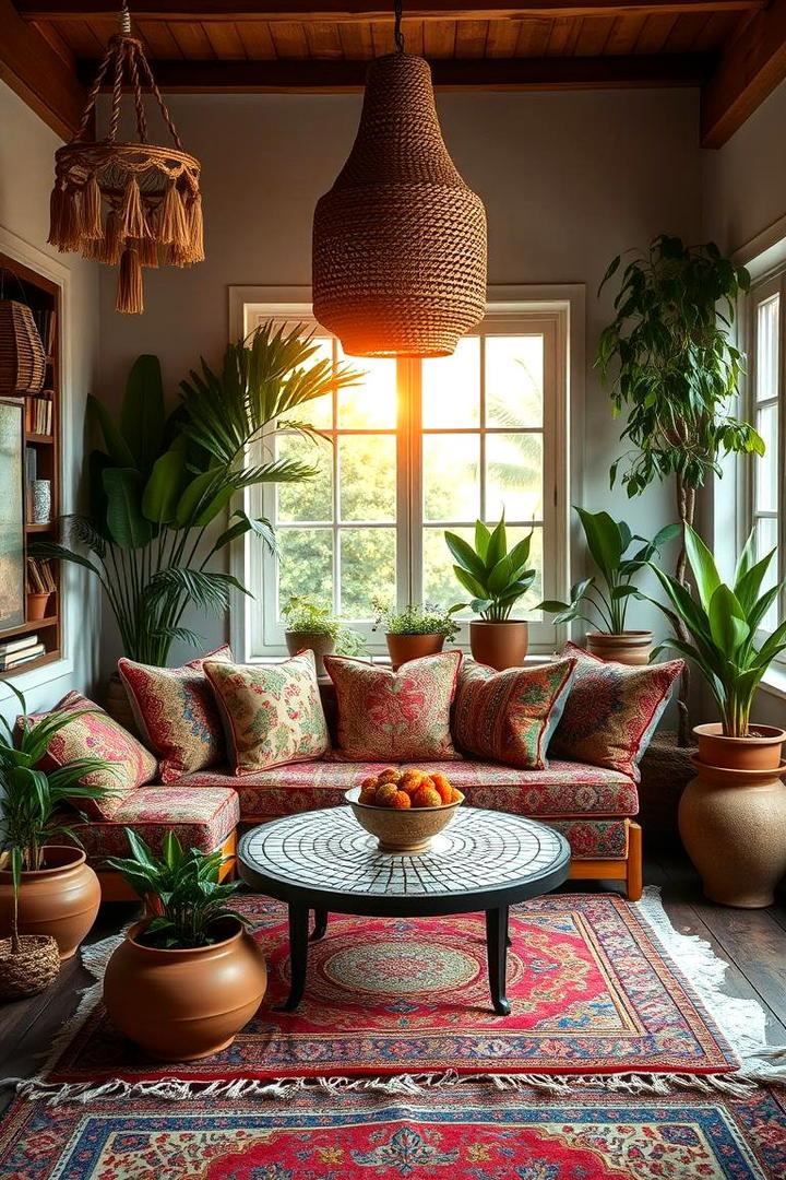 Bohemian Chic Breakfast Nook - 21 Breakfast Nook Ideas