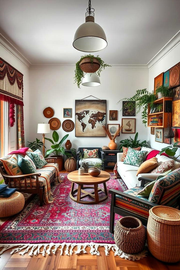 Bohemian Chic Family Room - 21 Family Room Ideas