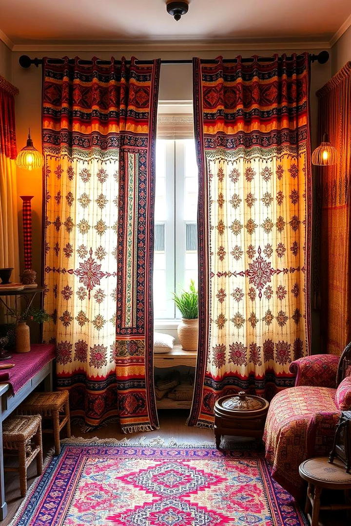 Bohemian Chic Vibes - 30 closet curtain ideas