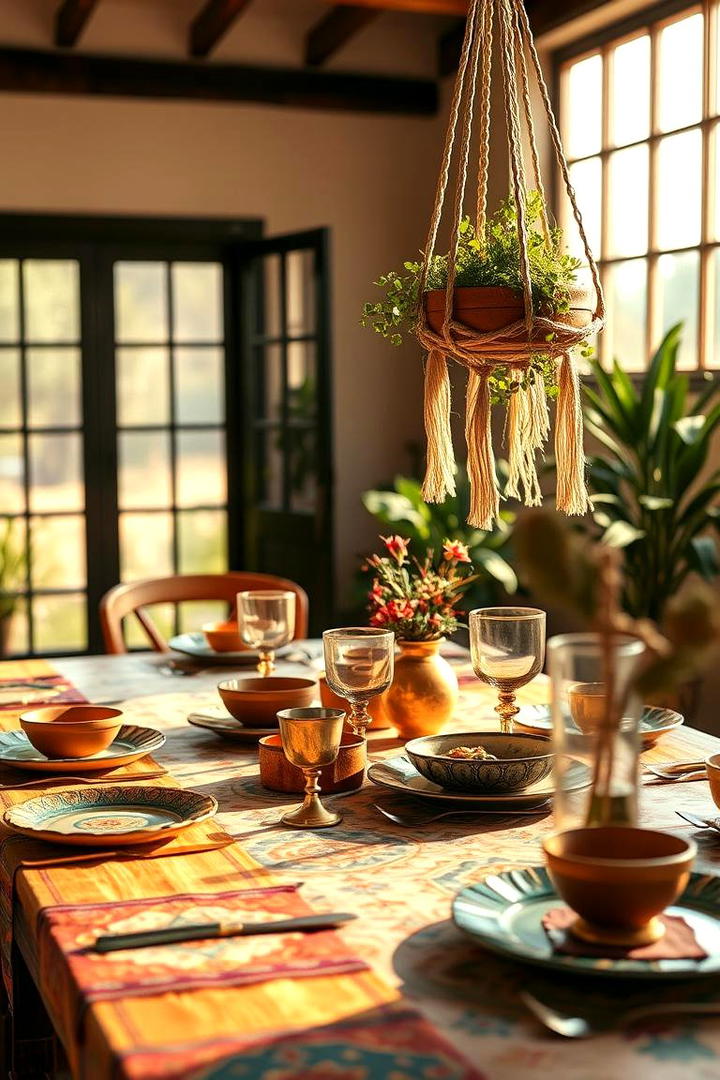 Bohemian Eclectic Table Setting - 21 Table Setting Ideas