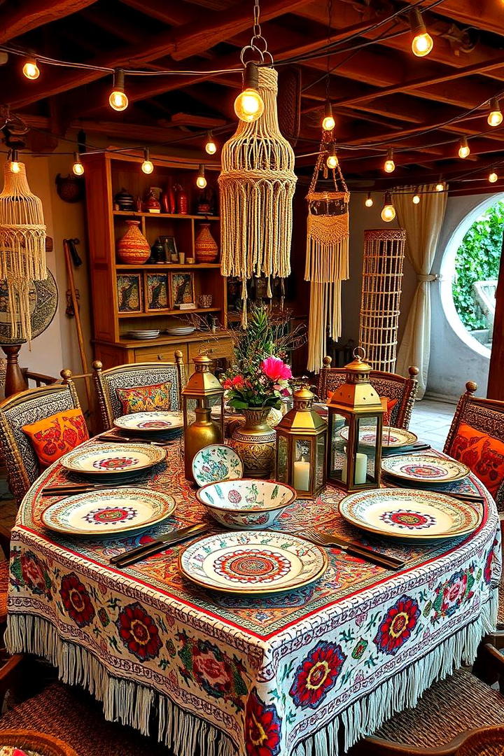 Bohemian Rhapsody Display - 21 Tablescape Ideas